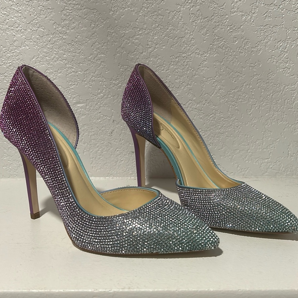 Jessica Simpson Prizma Purple-ombré heels 7.5